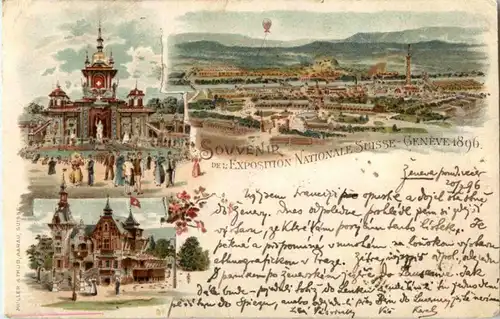 Geneve - Souvenir de l Exposition Nationale 1896 -172410