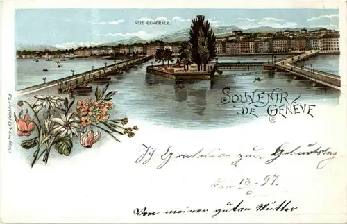 Souvenir de Geneve - Litho -172596