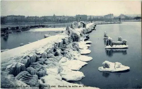 Geneve - le mole en hiver -172944