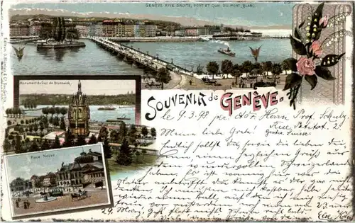 Souvenir de Geneve - Litho -172600