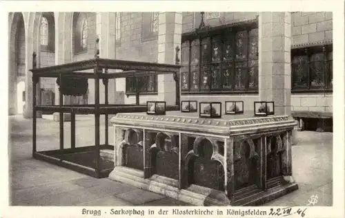 Brugg - Sarkophag in der Klosterkirche -174002