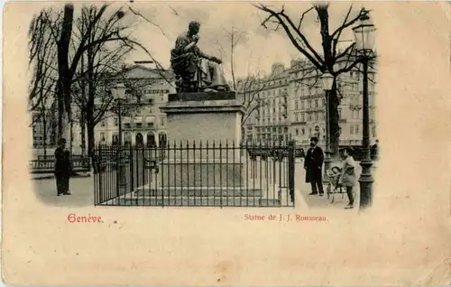 Geneve - Statue de J J Rousseau -173078