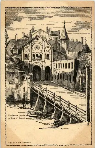 Geneve - ancienne porte de Rive -172904