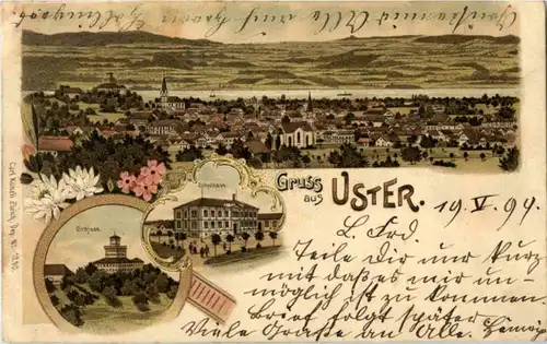 Gruss aus Uster - Litho -N2620