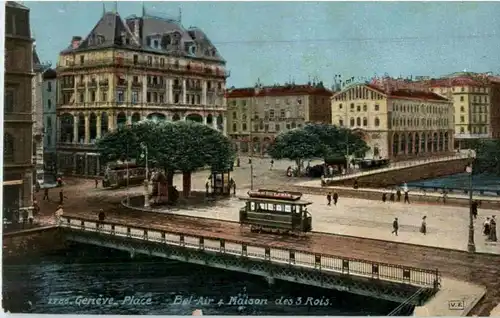 Geneve - Place Bel Air mit Tram -173184