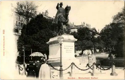 Geneve - Monument Dufour -173076