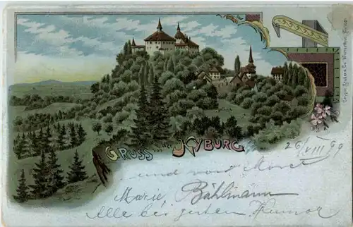 Gruss von der Kyburg - Litho -N3152