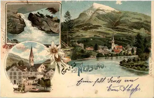 Gruss aus Nesslau - Litho -N2846