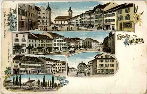 Gruss aus Sursee - Litho -N2564