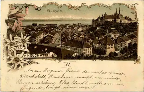 Souvenir de Neuchatel - Litho -N3088