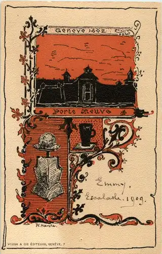 Geneve - 1602 Künstlerkarte Hantz -172490