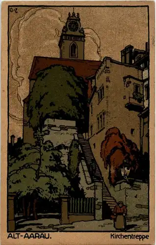 Aarau - Kirchentreppe -174584