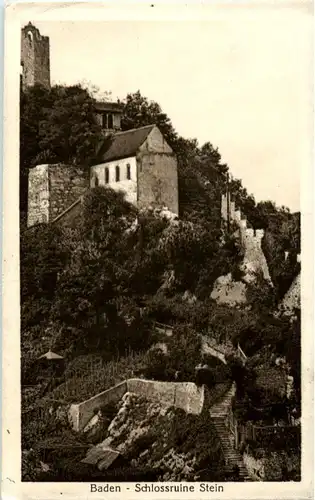 Baden - Schlossruine Stein -173728