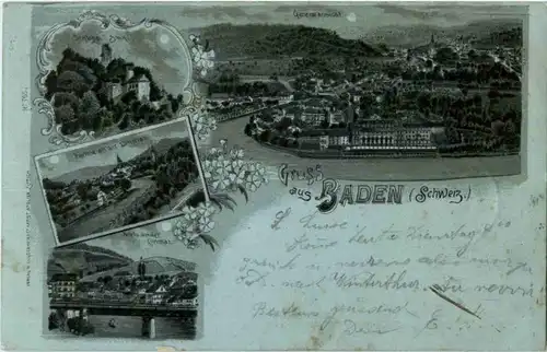 Gruss aus Baden - Litho -N3284