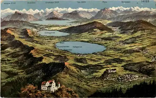 Seetal gegen die Alpen - Lenzburg -174492