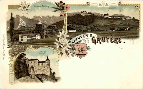 Souvenir de la Gruyere - Litho -N3380