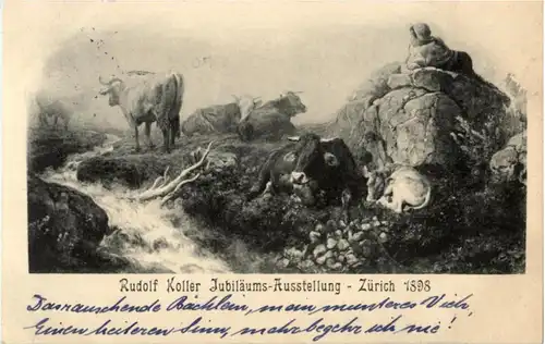 Zürich - Rudolf Koller Austellung 1898 -N3842