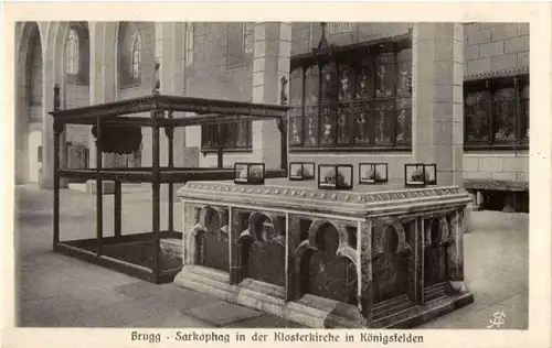 Brugg - Sarkophag in der Klosterkirche -174076