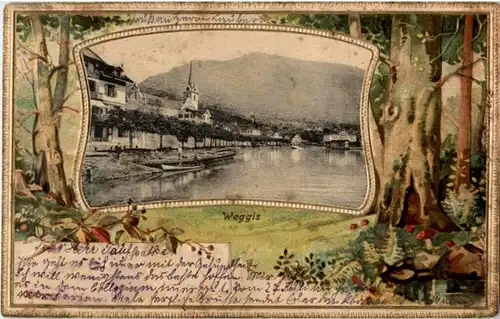 Weggis - Prägekarte -N3524