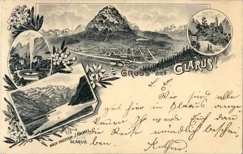Gruss aus Glarus - Litho -N2894
