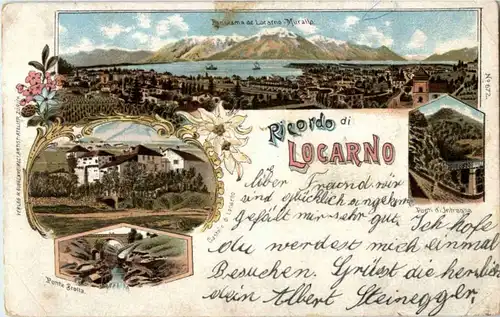 Ricordo di Locarno - Litho -N2924