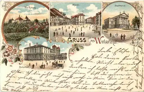 Gruss aus Winterthur - Litho -N2966