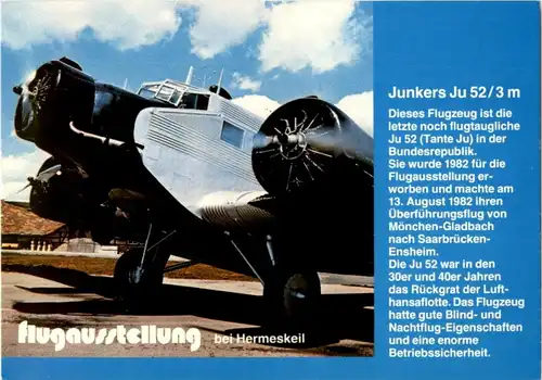 Junkers 52 - Flugausstellung bei Hermeskeil -173532