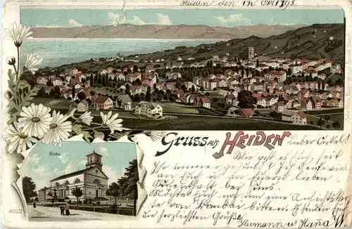Gruss aus Heiden- Litho -N3232