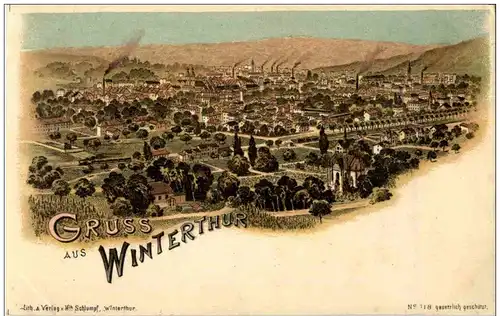 Gruss aus Winterthur - Litho -135352