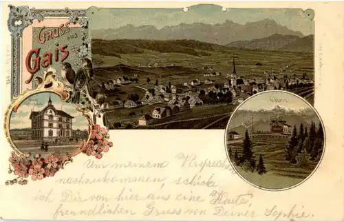 Gruss aus Gais - Litho -N2838