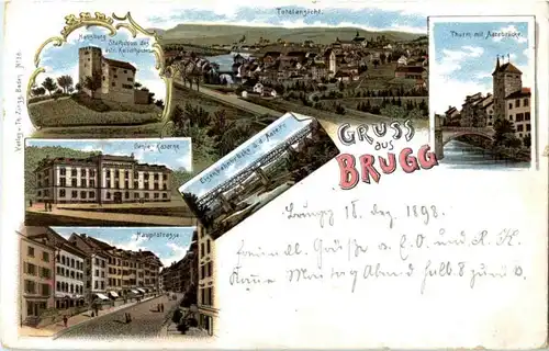 Gruss aus Brugg - Litho -N2872