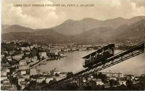 Lugano Colla Ferrovia Funicolare -N4830