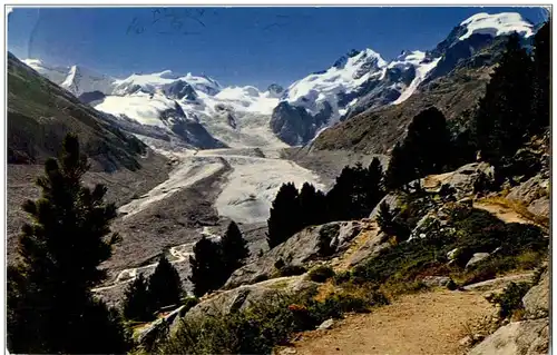 Berninagruppe mit Gletscher -135766
