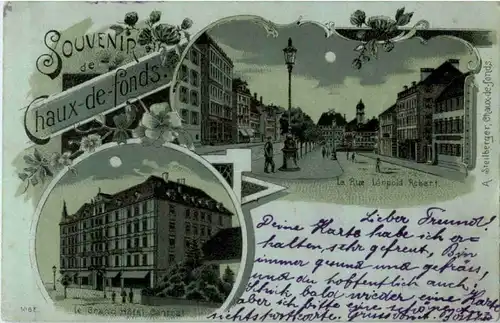 Souvenir de La Chaux de Fonds - Litho -N3104