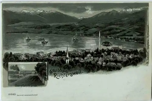 Gruss aus Richterswil - Litho -N3168