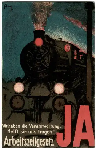 Abstimmung - Arbeitszeitgesetz Ja - Eisenbahn -135852