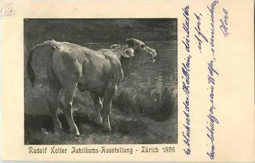 Zürich - rudolf Koller Ausstellung 1898 -N3930