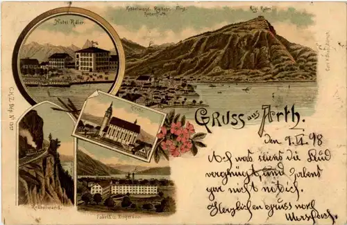 Grüsse aus Arth - Litho -N3276