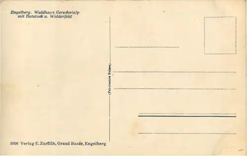 Engelberg - Waldhaus Gerschnialp -N4022