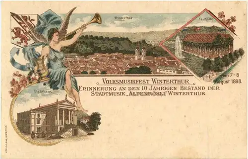 Volksmusikfest Winterthur - Litho - engel Angel -N2534