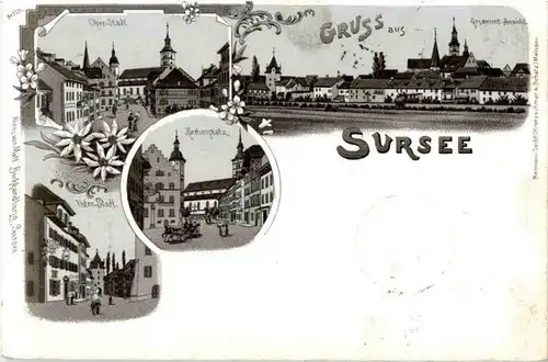 Gruss aus Sursee - Litho -N2562