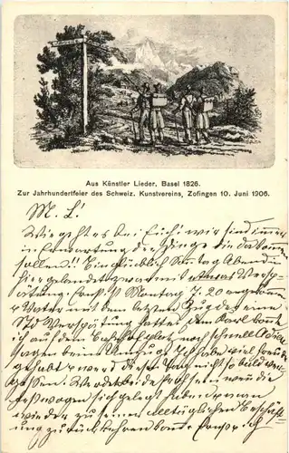 Zofingen - Feier des Schweizer Kunstvereins 1906 -N4572