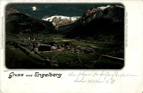 Gruss aus Engelberg - Litho -N3076