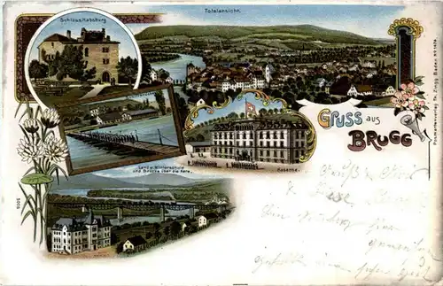 Gruss aus Brugg - Litho -N3306