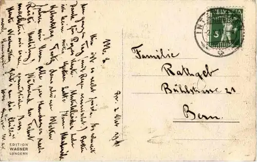 Lungern - Weide auf der Burg - Kuh Cow -N5086