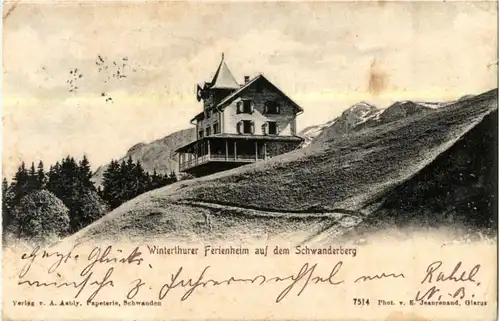 Winterthurer Ferienheim auf dem Schwanderberg -N5650