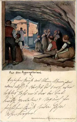Appenzellerland - Kirchli - Litho -187586