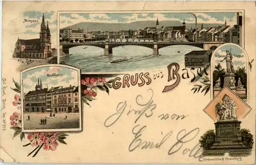 Gruss aus Basel - Litho -187184