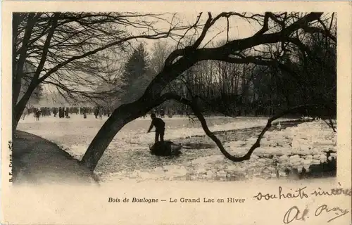 Paris - Le Grand Lac en Hiver -10228