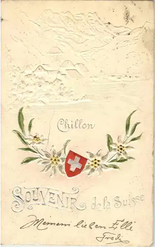 Vevey Chillon - Prägekarte -187198
